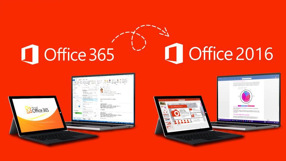 Difference Between Office 365 and Office 2016